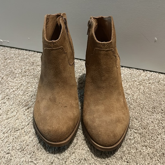 Brown suede boots - Picture 2 of 5